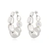 Loulou hoop earrings - silver