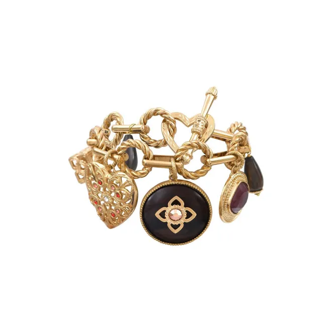 Lucky Charm Flexible Chain Bracelet - Red