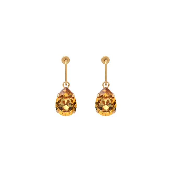 Lucky Charm Hoop Earrings - Yellow