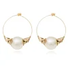Lucy hoop earrings - white