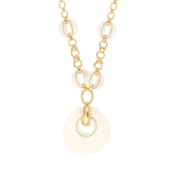 Masseria long chain necklace - white