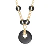 Masseria long chain necklace - black