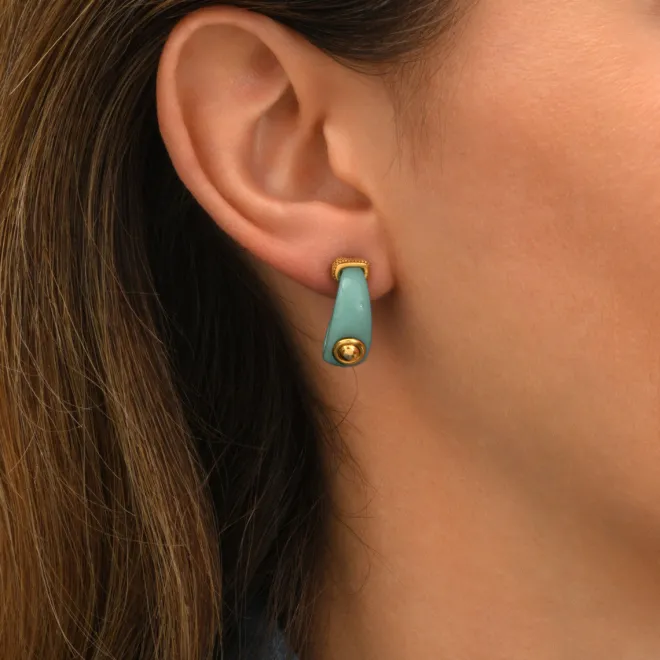 Masseria Mini Stud Earrings - Turquoise