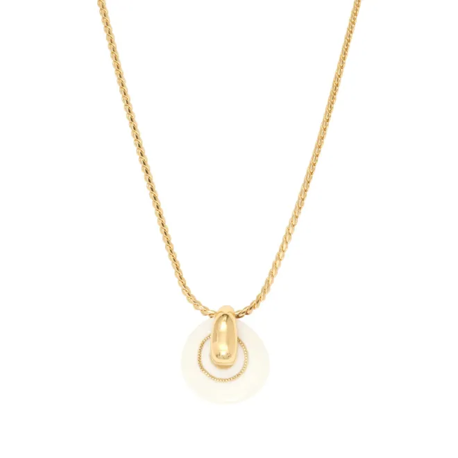 Masseria pendant necklace - white