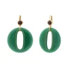 Masseria sleeper earrings - green