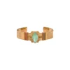 Metallic Sun Bangle Bracelet - Turquoise