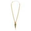 Mid-length Sun Necklace - Green