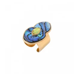 Mindoro ring - iridescent blue