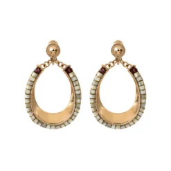 Ninon clip-on earrings - mother-of-pearl