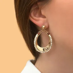 Ninon clip-on earrings - mother-of-pearl