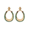 Ninon clip-on earrings - turquoise