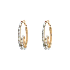 Ninon hoop earrings - mother-of-pearl
