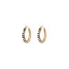 Ninon hoop earrings - white