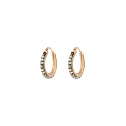 Ninon hoop earrings - white
