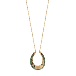 Ninon long necklace - green