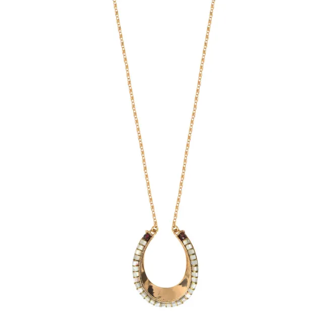 Ninon long necklace - mother-of-pearl