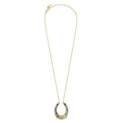 Ninon long necklace - turquoise