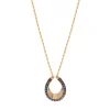 Ninon pendant necklace - blue