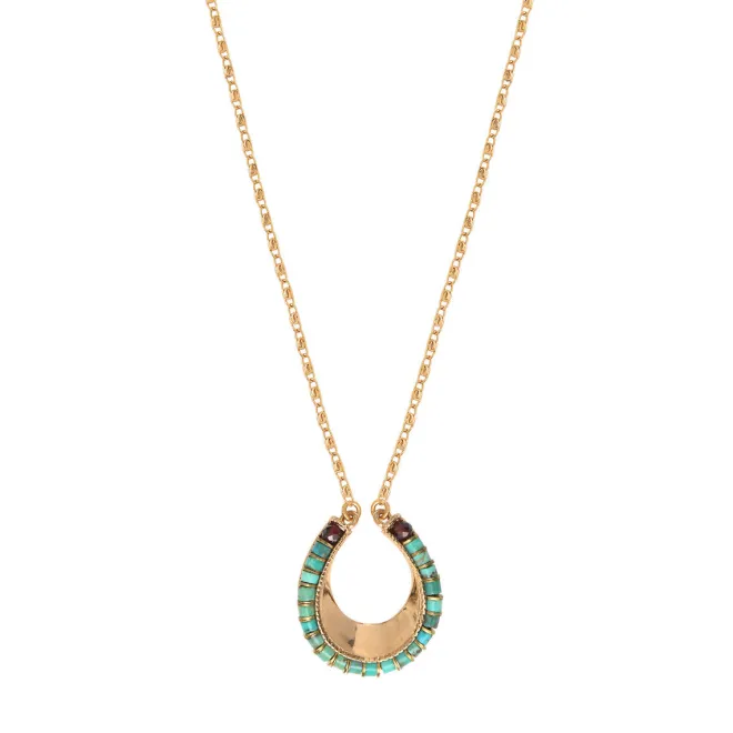 Ninon pendant necklace - turquoise