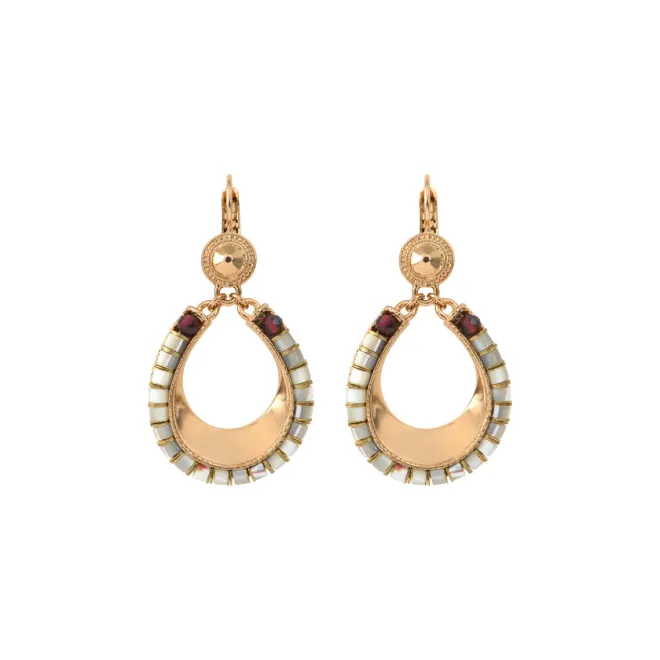 Ninon sleeper earrings - mother-of-pearl