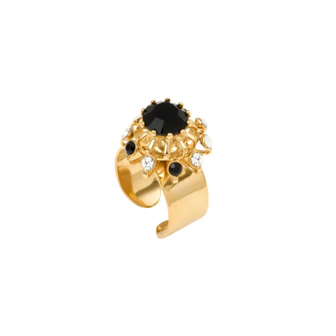 Noémie ring - black and white