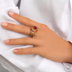 Noémie ring - red