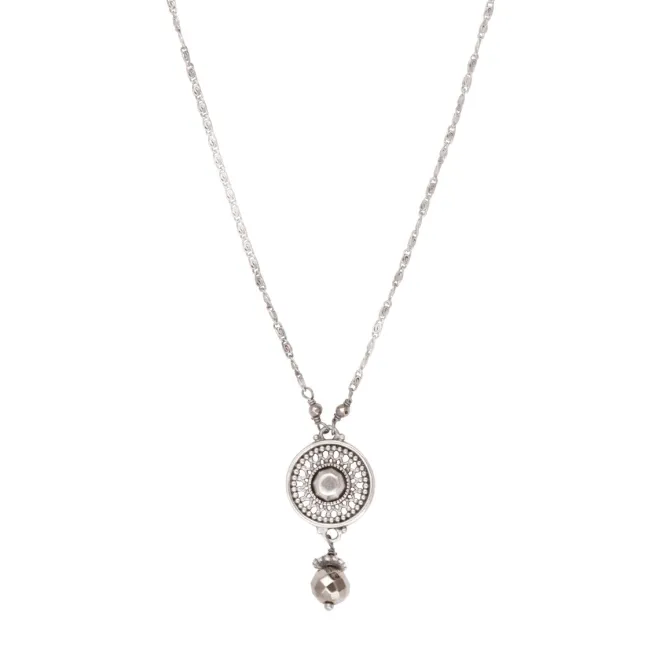 Noor delicate pendant necklace - silver