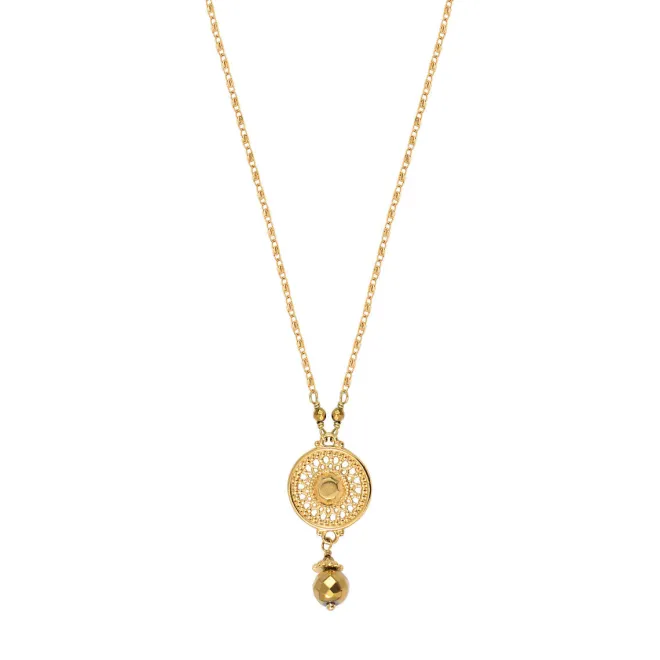 Noor delicate pendant necklace - gold