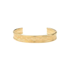 Noor Elegant Adjustable Bangle Bracelet - Gold