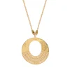 Noor fancy pendant necklace - gold