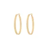 Noor large hoop earrings - gold