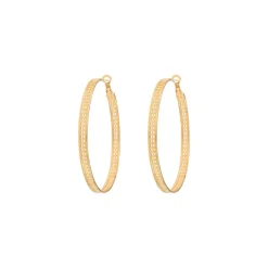 Noor large hoop earrings - gold