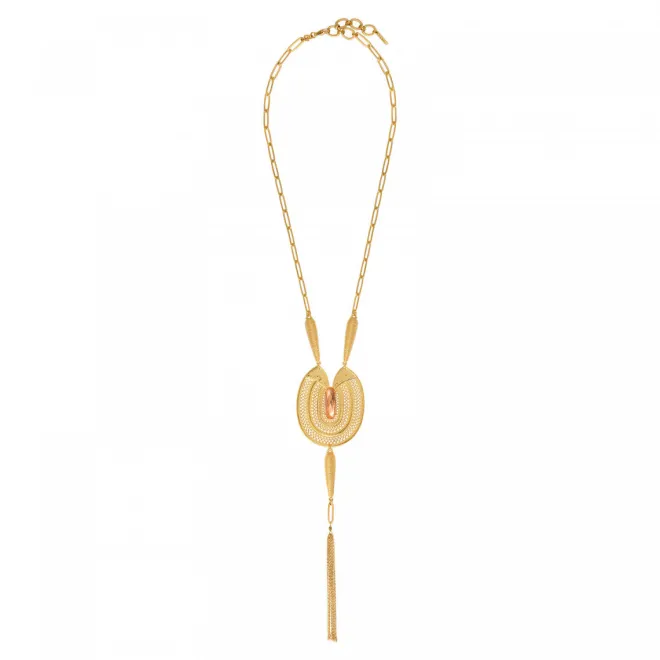 Noor long necklace - pink