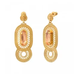 Noor pierced stud earrings - roses
