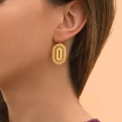 Noor sleeper earrings - gold