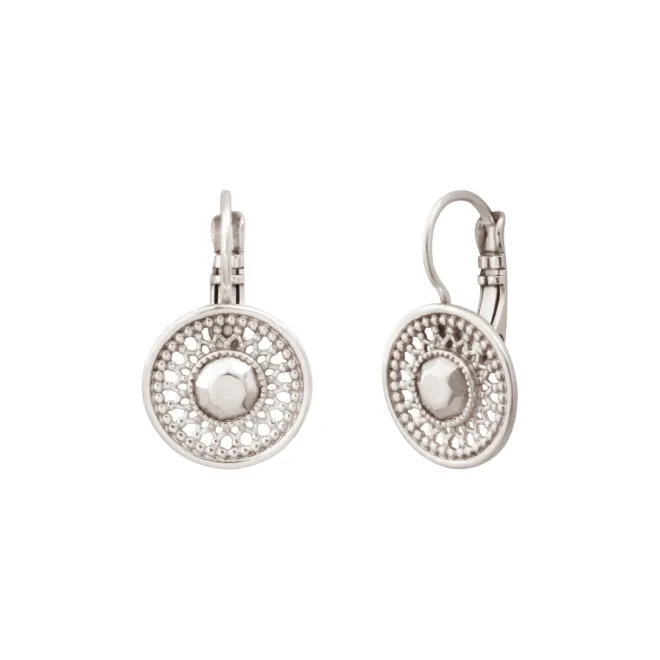 Noor sleeper earrings - silver