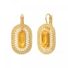 Noor sleeper earrings - yellow