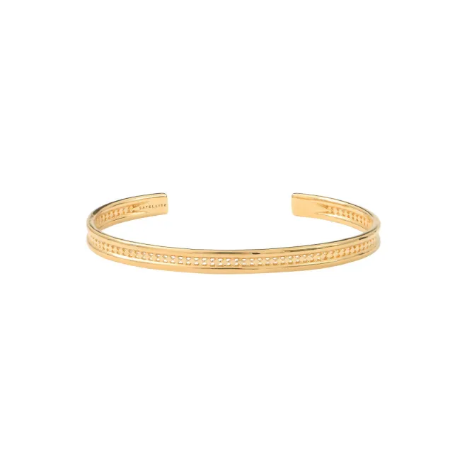 Noor Timeless Adjustable Bangle Bracelet - Gold