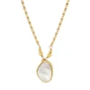Noto Adjustable Pendant Necklace - Mother of Pearl