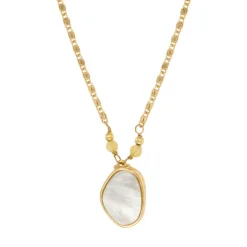 Noto Adjustable Pendant Necklace - Mother of Pearl