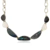 Noto necklace - grey and black