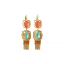 Novelty Sun Sleeper Earrings - Multicolored