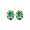 Oceane clip-on earrings – turquoise