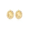 Oceane clip-on earrings – white