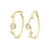 Oceane hoop earrings – white