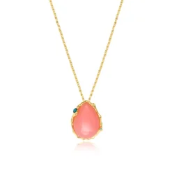 Oceane pendant necklace – pale pink