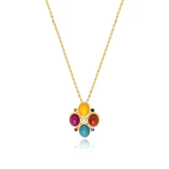 Oceane pendant necklace – multicoloured