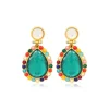 Oceane pierced stud earrings – turquoise