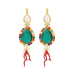 Oceane sleeper earrings – turquoise