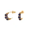 Panarea hoop earrings - blue